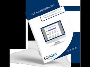 Free PDF Accessibility Checklist | Equidox Software