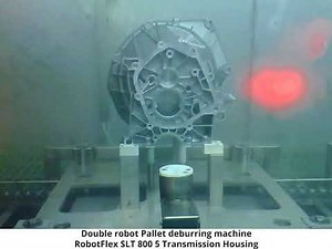 Transmission Housing Deburring with high pressure water jet
