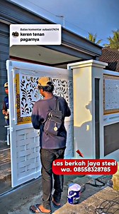 Inspirasi pagar pilar rumah minimalis model terbaru & ter keren✅ Pagar model cutting laser minimalis 🔥👍🏻 #Lasberkahjayasteel #pemasangan #pagar #cutting #minimalis #fyp #viral #facebook #boxing #boxingmatch #fight | Las Berkah Jaya Steel
