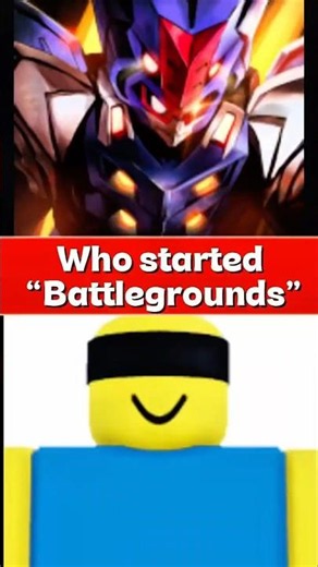 Who Started The Battleground Trend? #robloxshorts