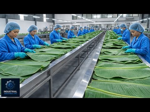 100,000 Plates Per Day - The INSANE Speed of Eco Friendly Smart Leaf Manufacturing (Full Process)