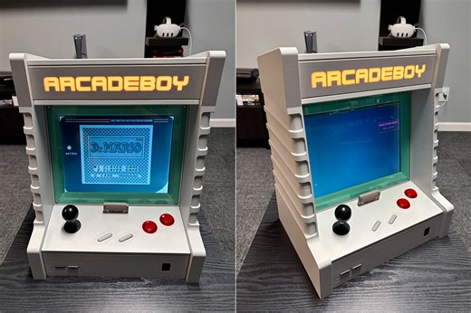First Look at ArcadeBoy, a Mini Arcade Cabinet Powered by Real Game Boy Hardware