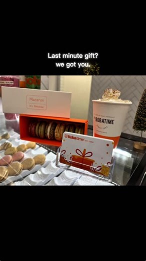 San Antonio it's Boba time on Instagram: "Day 9 of 12 Days of Boba 🎄 When shipping deadlines sneak up on you… 😬 Grab a Boba Time gift card and call it a holiday miracle 🧋🎁 #12DaysofBoba #LastMinuteGifts #BobaTime #HolidaySips #GiftCardSeason"