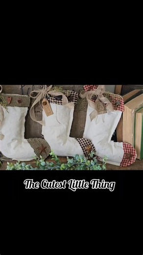 Did you see the fabric stocking replay? Stocking kits are available and are currently 15% off!! Watch the tutorial here 👇 https://www.facebook.com/share/v/1MFJBK13f4/ #thecutestlittlething #Christmas #farmhousedecor #crafting #diyhomedecor #primitive #Upcycling | The Cutest Little Thing