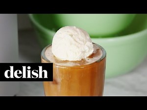 This Churro Iced Coffee Float is Summer in A Glass | Delish + Krups