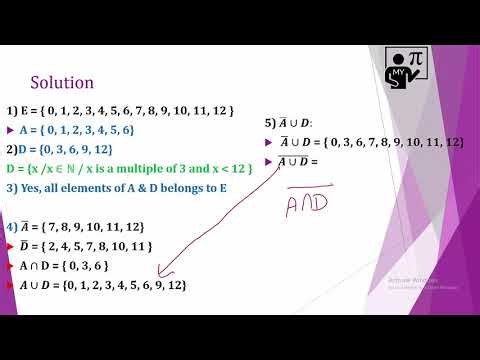 Sets exercises part 1