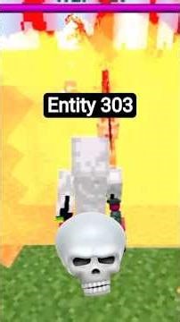 Minecraft मे 😱 entity 303 Good power #minecraft #shorts