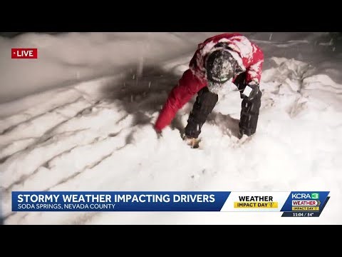 Northern California storm impacts: Chain controls up in the Sierra amid wet conditions