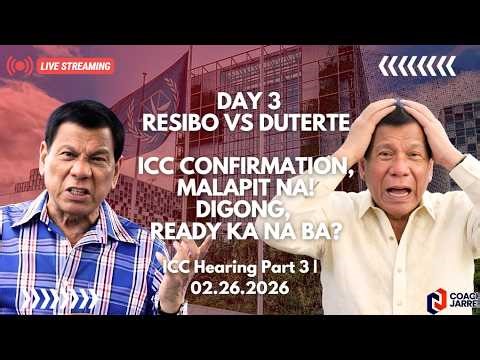DAY 3 RESIBO VS DUTERTE ICC CONFIRMATION, MALAPIT NA! Digong, READY Ka Na Ba? Part 3
