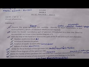 ISC class 12 Bio practical board questions paper (2024-25)