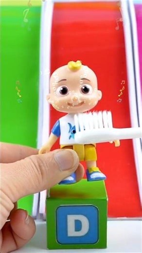 ABCD in the morning brush your teeth With Cocomelon Toys 🦷 #shorts #kidssong #learning #cocomelon