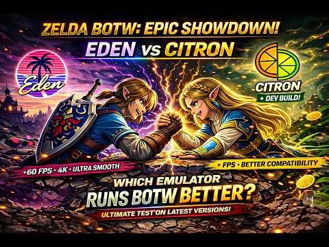 Eden VS Citron | Best Settings 4K | 60 FPS Mod | The Legend of Zelda: Breath of the Wild