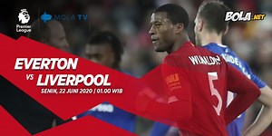 Link Live Streaming Everton vs Liverpool di Mola TV