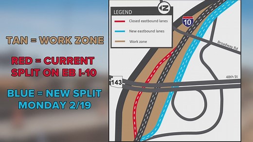 Broadway Curve drivers: The split freeway lanes are changing on Feb. 19