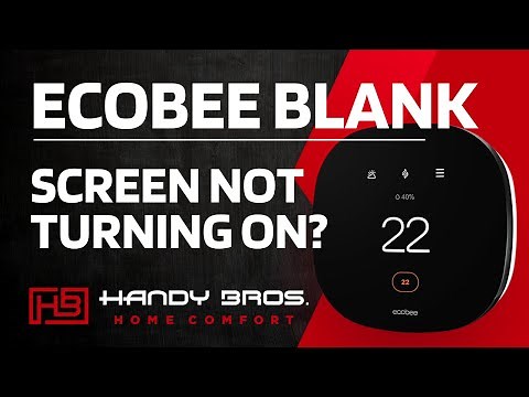 Ecobee BLANK SCREEN? NOT TURNING ON? 😱 Here’s What to Do. | Handy Bros. Smart Thermostat Tutorial
