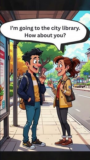 English Conversation at a Bus Stop | Learn Spoken English#englishforbeginners #english