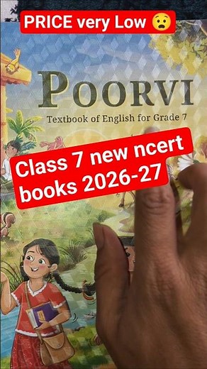 🔥class 7 english poorvi book 2026-27 with price and chapter name/ class 7th english book 2026