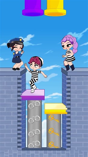 Love Challenge: Cop or Prisoner - What does Abby Choose? #kpopdemonhunters #shorts