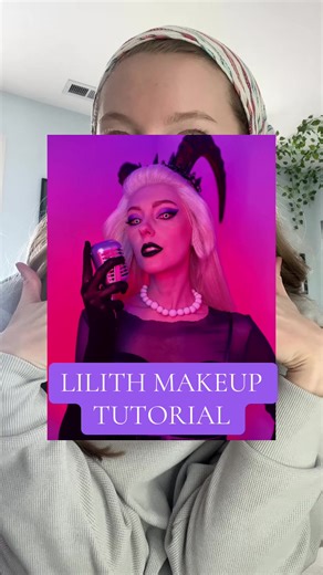 LILITH MAKEUP TUTORIAL is finally here! Sorry it took me this long to make it 😂💜 #lilithcosplay #lilithhazbinhotel #hazbinhotelcosplay #hazbinhotel #lilithmorningstar