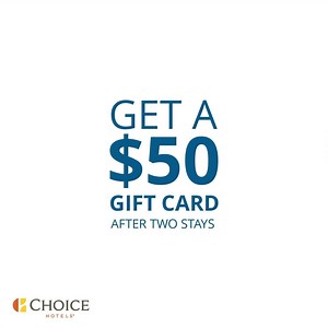 Your summer just got a whole lot more rewarding. Stay two separate times and earn enough points for a $50 gift card to use for shopping or dining. Must redeem by 9/30/19; T&C’s apply. | Choice Hotels