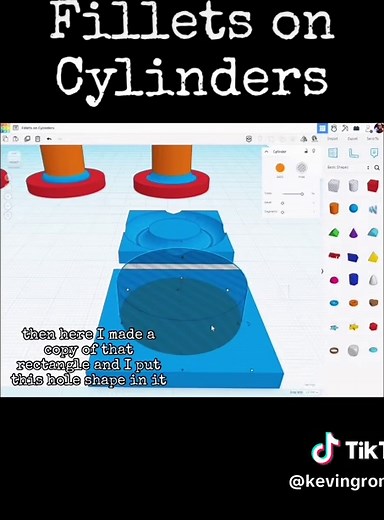 TinkerCAD Tips: Fillets and Chamfers on Cylinders