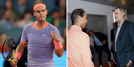 In Pictures: Rafael Nadal has meet-and-greet with King Felipe VI of Spain, shares a warm embrace after triumphant display in Madrid Open 2R