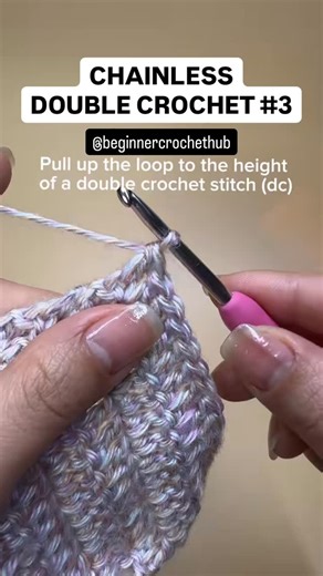 Beginner Crochet Hub 🧶 | How to Chainless starting Double crochet. * No GAPS * No CHAIN * STRAIGHT edge * EASY method Achieve clean double crochet edges by... | Instagram