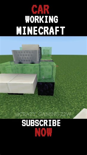 How To Make Working car in Minecraft 🫠❤️#minecraft #minecraftshorts #crazygaming #trending #car