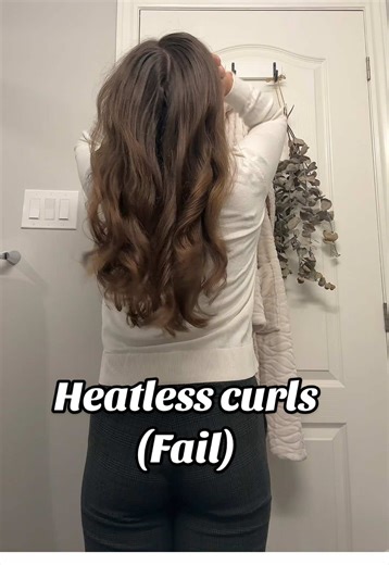 What did I do wrong?🤧 #heatlesscurls #overnightcurls #kitsch #curlroutine #curlyhair @Kitsch