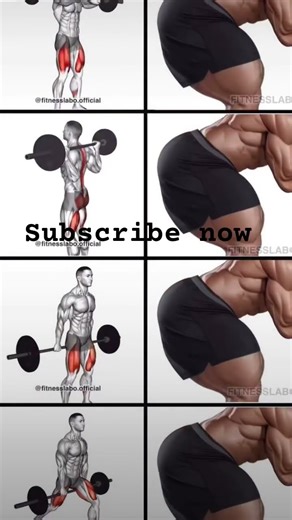 Leg workout using barbell