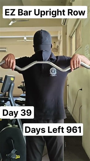 Day 39 | Upright Row (EZ Bar) – Correct Form (Fix This Mistake)