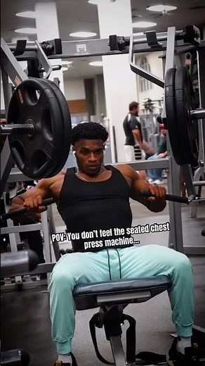 How to do the seated chest press machine✅ chest workout. #motivation #gym #fitness #natty #aestheic