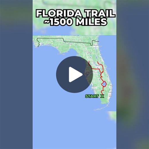 The full florida trail map! #hiking #backpacking