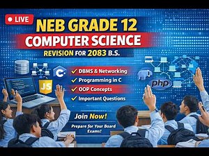 NEB Grade 12 Computer Science Live Practice Session for 2083 B.S. [c datafile[p-1] s-9]🚀
