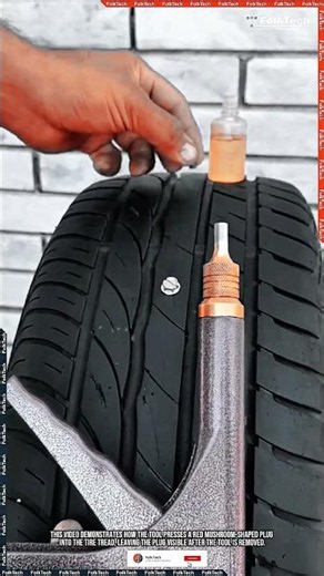 Tire Plug Tool: Inserts Mushroom Plugs Into Tire Holes #tool #tools #innovation