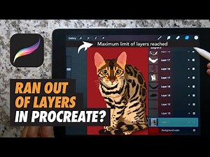 What to do if you RUN OUT OF LAYERS in Procreate | How to Increase Layer Limit in Procreate Tutorial