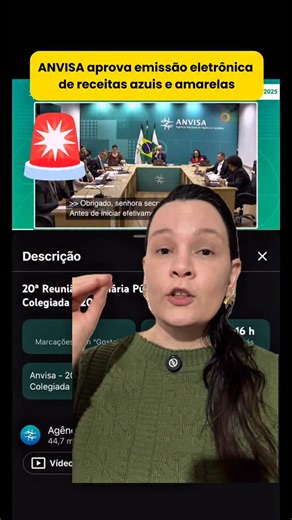 Bárbara D’Alegria | CRM: 52-98490-6 | RQE: 32341 on Instagram: "🚨 ANVISA APROVA EMISSÃO ELETRÔNICA DE NOTIFICAÇÕES DE RECEITAS TIPO “A” e “B” (azuis e amarelas). A Diretoria Colegiada da Anvisa aprovou a regulamentação para a emissão eletrônica das Notificações de Receita e Receitas de Controle Especial, incluindo as tradicionais receitas amarelas (A), azuis (B e B2), as de retinoides sistêmicos, Talidomida, além das Receitas de Controle Especial (listas C1 e C5) e das receitas sujeitas à reten