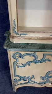 Baker Furniture Curio Cabinet: Vintage Venetian Painted Display Vitrine - Etsy