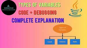 Types of Variables in Java | Local, Instance Static | Code + Debugging | Harini Jonna