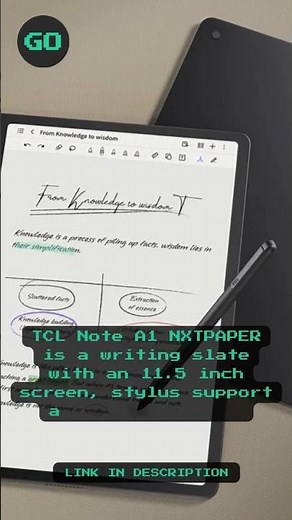 TCL Note A1 NXTPAPER is a writing slate with an 11.5 inch screen, stylus support and 8 microphones.