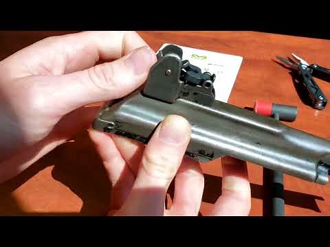 Installing Meprolight Night Sights on Galil SAR/AR/ARM: Part 1, Rear Sight