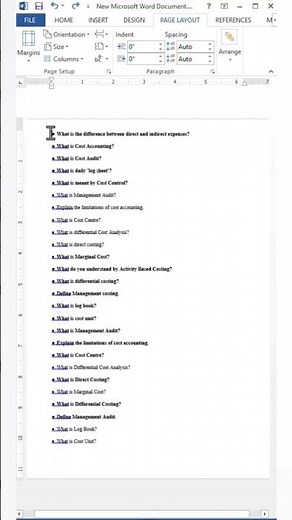 HOW TO USE COLUMNS IN MS WORD.