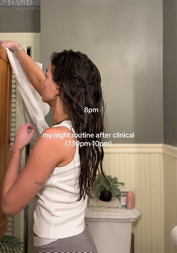 my night routine is just me getting ready for bed as soon as i get home #nightroutine #nursingstudent #nightvlog #nursingschool #grwmforbed