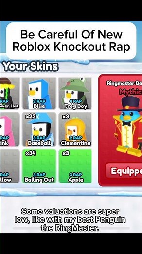 Be Careful Of The New Roblox Knockout Rap System when trading #knockout #robloxknockout