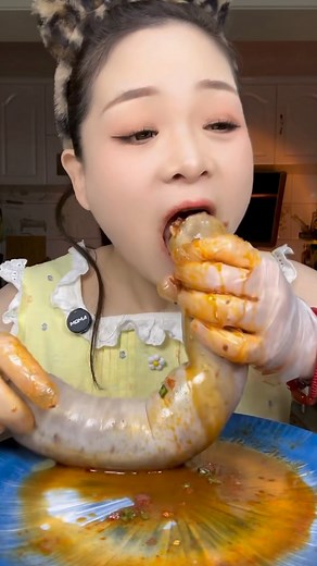 blood sausage🐽 #food #mukbang #bloodsausage #eatingshow #asmr | Erni Eat Food