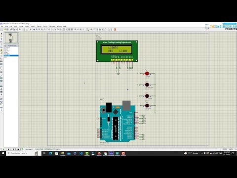 LED Light with Arduino in Proteus Library