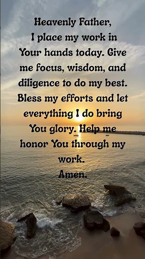Morning Prayer for Work & Success