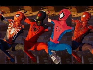 Peter Crafts the Advanced Suit Cutscene (With "Almost" Every Suit + All DLC Suits)