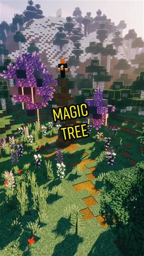 Cómo construir un árbol mágico en Minecraft