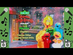 Sesame Street 🎤 SESAME SINGS KARAOKE 🎤 DVD 2003 Menu Walkthrough